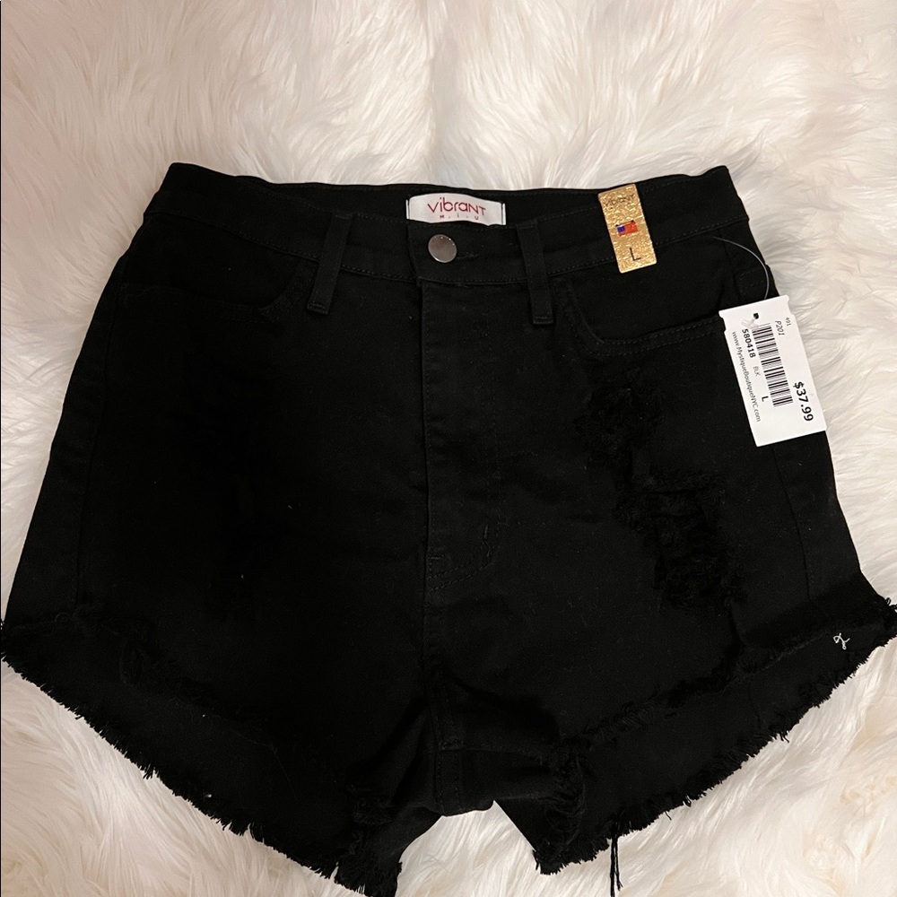 Black jean  new shorts 🖤